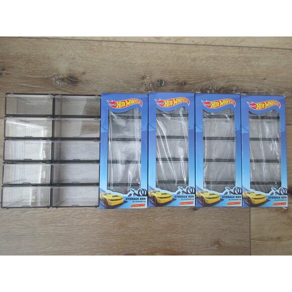 Hot Wheels 30 Display Storage Cases Clear Interlocking 1:64 - Picture 1 of 13